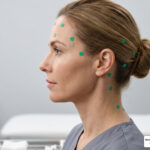 Anatomical head and neck injection sites for migraine protocol