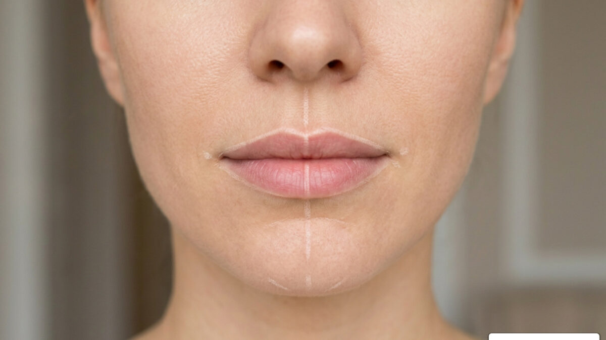 Assessment of natural lip proportions and facial symmetry